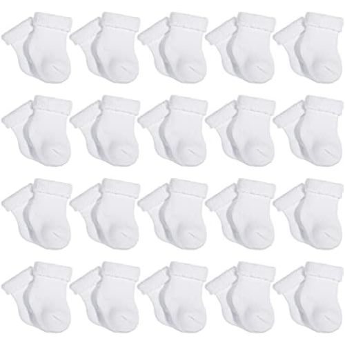 Janmercy 20 Pair Preemie Socks Girls Boy Baby Preemie Newborn Socks Premature Socks for Preemie Unisex Baby