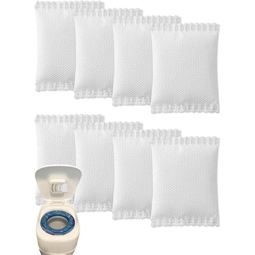 Diaper Pail Deodorizer Odor Absorber Carbon Filter Refill Compatible with Diaper Genie Complete Pail, 8 Pack