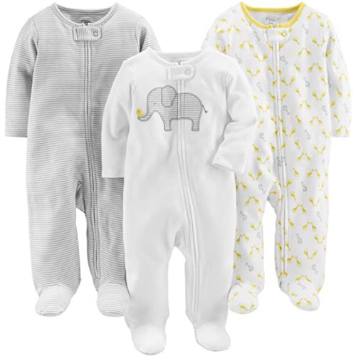 Simple Joys by Carter's Baby-Boys 3-Pack Sleep and PlayFootie