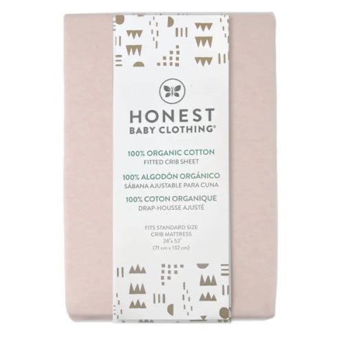 Organic Cotton Fitted Crib Sheet | Honest Baby Clothing | Peach Skin