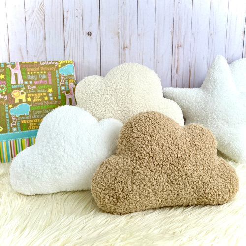 Sherpa Cloud Pillow, Sherpa Cloud, Cloud Cushion, Cloud Shape, Cloud Decor, Girls Decor, Nordic Decor, Nursery Pillow, Neutral Nursery Decor