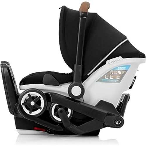 Evenflo Gold Shyft DualRide with Carryall Storage Infant Car Seat and Stroller Combo (Onyx Black)
