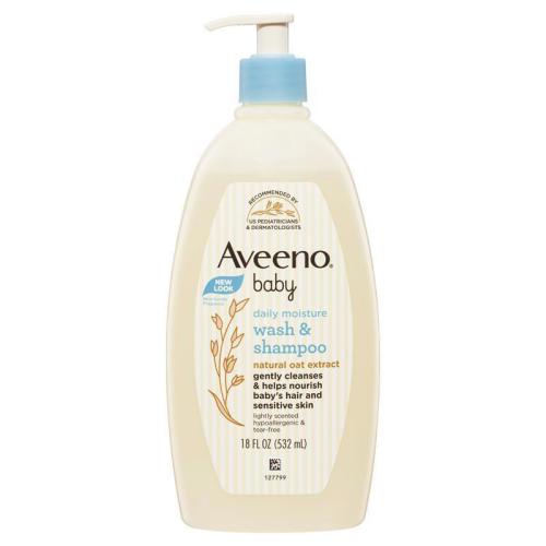 Aveeno Baby Daily Moisture Lightly Scented Wash & Shampoo 532mL