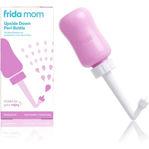 FridaBaby Mom Upside Down Peri Bottle for Postpartum Care | The Original Fridababy MomWasher for Perineal Recovery and Cleansing After Birth - New Packaging