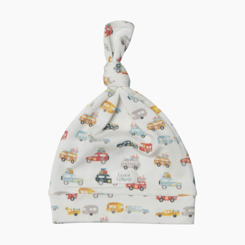 Loulou Lollipop Top Knot Beanie (Tencel) - Camper Vans, 0-6 M