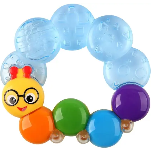 Baby Einstein Teether-pillar Rattle and Chill Teething Toy, Ages 3 months +