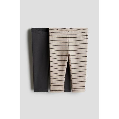 2-PACK COTTON LEGGINGS WITH BRUSHED INSIDE