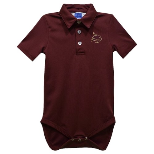 Texas State Bobcats Vive La Fete Infant Polo Bodysuit - Maroon