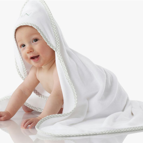 Gingham Baby Hooded Towels | Pottery Barn Kids