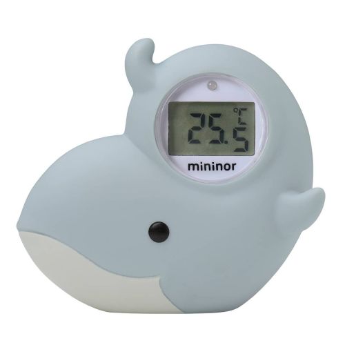 Mininor Animal Toy Water Safety Thermometer - Grey Whale
