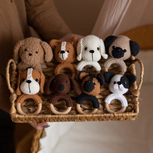 Puppy toy. German Shepherd, Pug, French Bulldog, Golden Retriever, Goldendoodle, Beagle, Corgi, Dachshund new baby gift. Expecting mom gift.