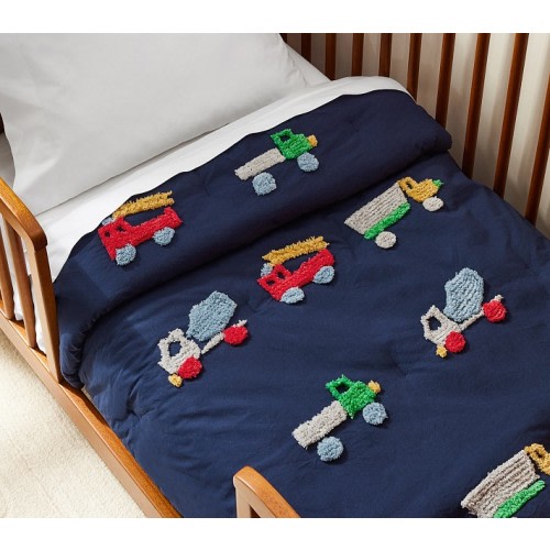 Candlewick Trucks Toddler Comforter | Pottery Barn Kids