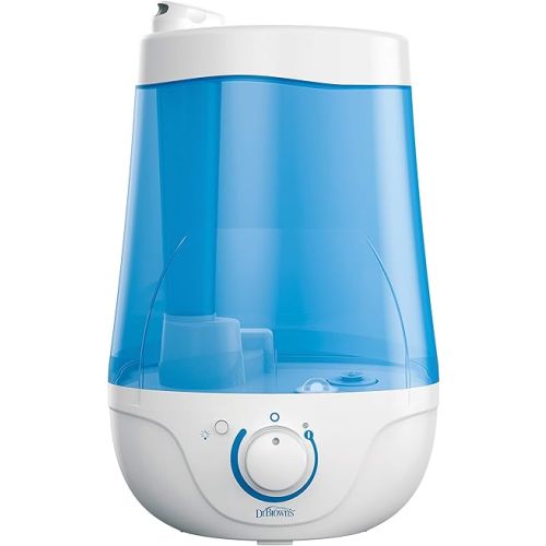 Dr. Brown's Cool Mist Ultrasonic Humidifier for Baby with Diffuser and Night Light
