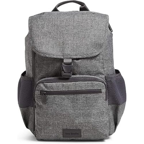 Vera Bradley Women's Recycled Lighten Up Reactive Daytripper Backpack, Gray Heather, One Size