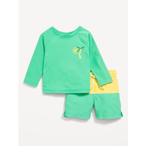 Rashguard Swim Top & Trunks Set for Baby