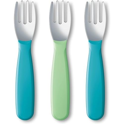 NUK Kiddy Cutlery Forks, 3 Pack, 18+ Months