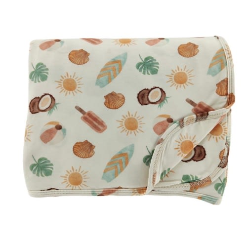 Seaside Stroll Bamboo Blanket