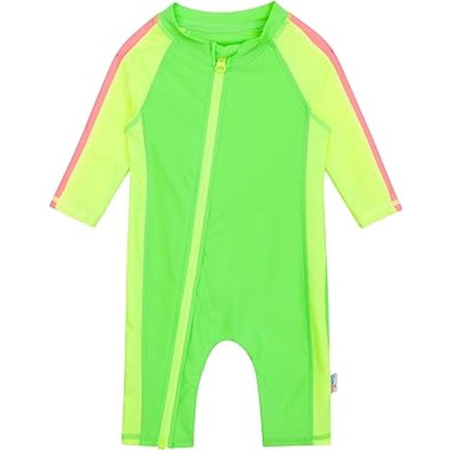 SwimZip Boys' Long-Sleeve UPF 50+ Swimsuit for Baby, Toddler, & Little Boys