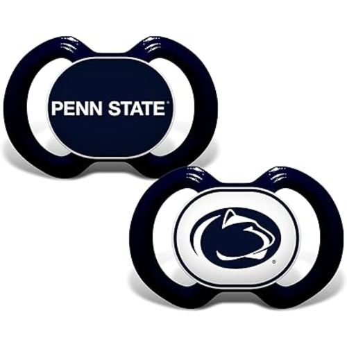 Baby Fanatic Toddler/Baby Pacifier 2-Pack - NCAA Penn State Nittany Lions, Orthodontic Silicone