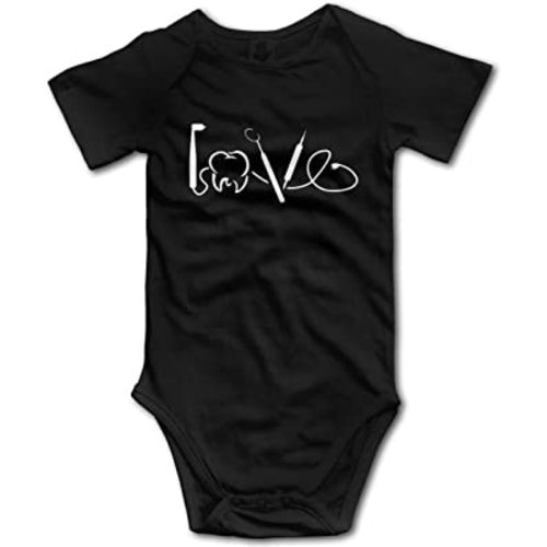 Dental Hygienist Love Dentist Baby Climbing Short Sleeve Onesie 18-24 Months
