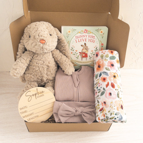 Baby Gift Girl Newborn, Baby Shower Gift Basket, Baby Personalized Gifts, Baby Girl Gift Box, Newborn Gift Basket, Custom New Baby Gift