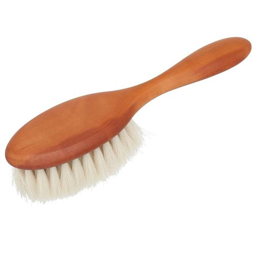 Redecker Baby Hairbrush with Goat Hair Bristles and Oiled Pearwood Handle, 6-1/2-Inches