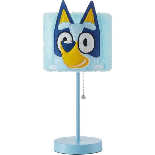 Idea Nuova Bluey Figural Table Lamp with Soft Plush Shade, Kids Bedroom & Nursery Night Light,Cute Bluey Character Decor for Kids,Ideal for Playrooms & Reading Nooks