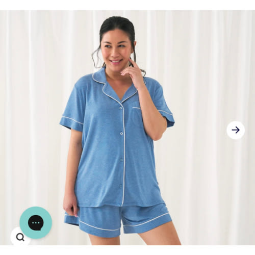 Heather Blue Women's Pajama Set - Little Sleepies