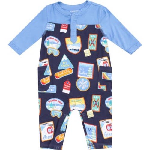 Vintage Ski Patches Romper