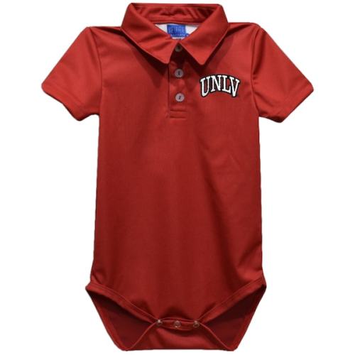 UNLV Rebels Vive La Fete Infant Polo Bodysuit - Scarlet