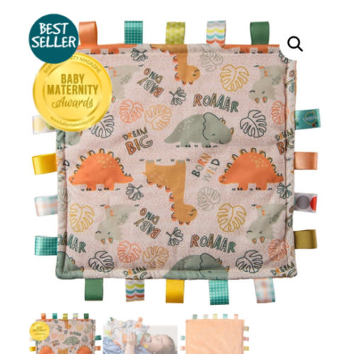 Taggies Original – Dino – 12×12″ – Mary Meyer Stuffed Toys