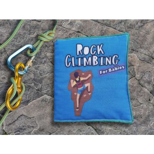 Rock Climbing for Babies Soft Baby Book - Rock Climbing Kids Book - Handmade Soft Baby Book Climbing Sports - Baby Shower Gift Rock Climbing