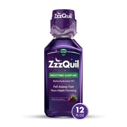 ZzzQuil Nighttime Sleep-Aid Liquid - Berry - 12 fl oz