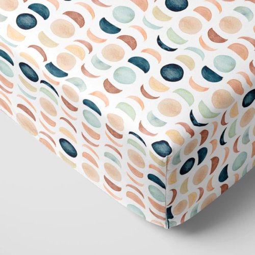 Luna Neutral Fitted Crib Sheet - Little Sleepies