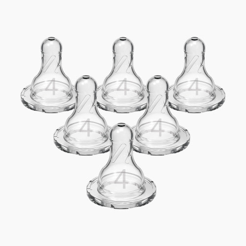 Dr. Brown's Narrow Nipple (6 Pack) - Clear, Level 4