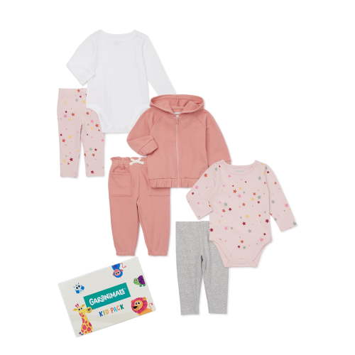 easy-peasy Baby Bodysuit and Jogger Pants Outfit Set, 2-Piece, Sizes 0/3-24  Months 