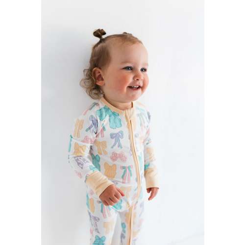 Easter Bows Zipper Romper