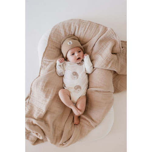 Long Sleeve Bamboo Snapsuit | Yin Yang