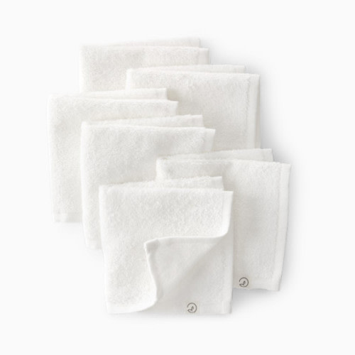 6-Pack Organic Cotton Washcloths - Light Cream