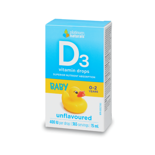Platinum Naturals Baby Vitamin D3 Liquid Drops 400IU