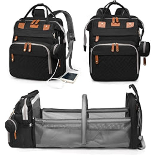 Amazon.com: Astro alan Baby Diaper Bag with Changing Station, Waterproof Diaper Bag Backpack for Moms Dads with USB Charging Port, Baby Shower Gifts, Baby essentials, Black
