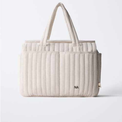 GINGHAM MATERNITY BAG