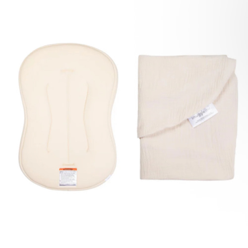 Lounger Curve + Muslin Cover Set | Natural