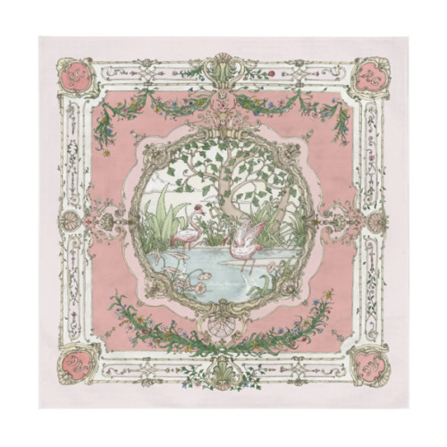 Carré – Tapestry Pink on Pink - Atelier Choux