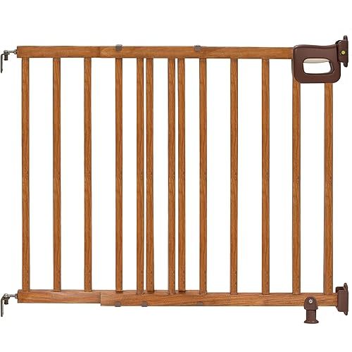 Summer Wood Banister & Stair Safety Pet and Baby Gate, 30"-48" Wide, 32" Tall