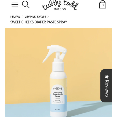 Sweet Cheeks Diaper Paste Spray