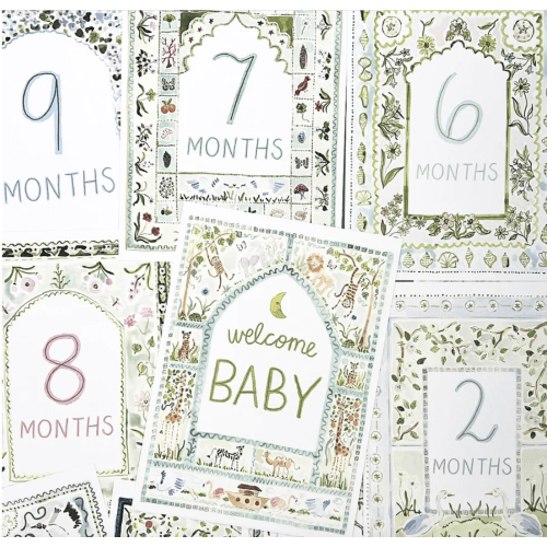 Baby Milestone Cards: Whimsical Set