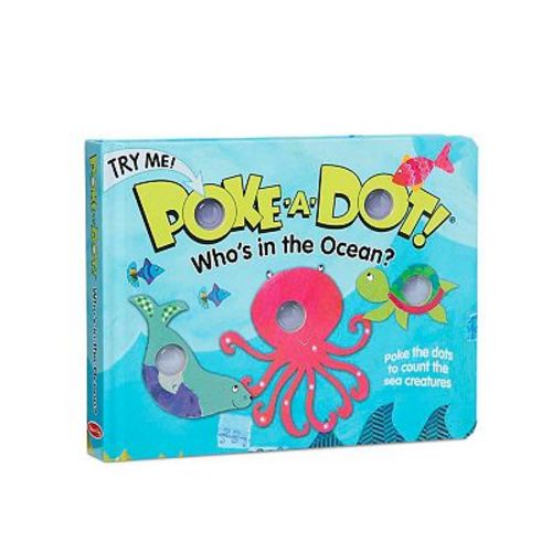 Melissa & Doug Children's Book - Poke-a-Dot: Who's in the Ocean