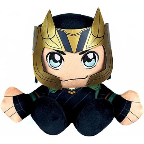 Bleacher Creatures Marvel Loki 8" Kuricha Sitting Plush- Soft Chibi Inspired Toy