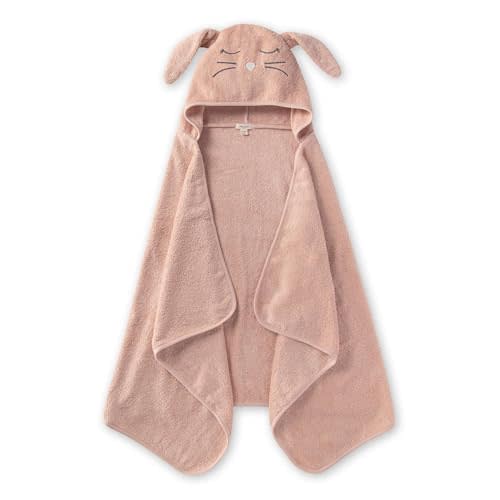 Burt's Bees Baby Toddler Hooded Animal Character Towels Organic Cotton, Unisex Bath Essentials, Soft Nursery Towel for Kids